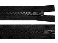 Zip kostěný No 5 dělitelný 2 jezdce / dvoucestný 90 cm bundový 322 černá, 1 ks - zvětšit obrázek