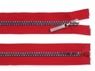 Duhový kostěný zip No 5 délka 40 cm 148 červená, 1 ks - zvětšit obrázek