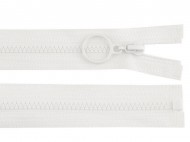 Kostěný zip No 3 délka 30 cm s kroužkem 101 bílá, 1 ks - zvětšit obrázek