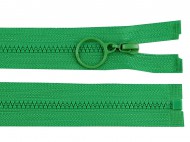 Kostěný zip No 3 délka 60 cm s kroužkem 243 zelené kapradí, 1 ks - zvětšit obrázek