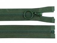 Kostěný zip No 3 délka 60 cm s kroužkem 273 zelená smrková, 1 ks - zvětšit obrázek