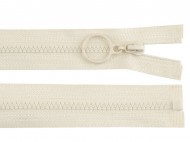 Kostěný zip No 3 délka 60 cm s kroužkem 306 béžová nejsv., 1 ks - zvětšit obrázek
