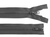 Zip kostěný No 5 dělitelný 2 jezdce / dvoucestný 80 cm bundový