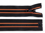 Kostěný zip s lampasem šíře 5 mm délka 75 cm - zvětšit obrázek