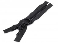 Kostěný zip extra velký No 20 délka 25 cm černá, 1 ks - zvětšit obrázek