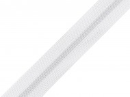 Lemovka pletená zakládaná polyamidová šíře 20 mm 1000 bílá, 25 m - zvětšit obrázek