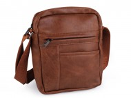 Pánská taška crossbody 20x28 cm 1 hnědá koňak, 1 ks - zvětšit obrázek