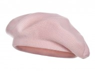 Dámský pletený baret 1 růžová nejsv., 1 ks - zvětšit obrázek