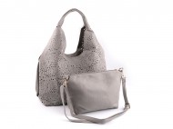 Kabelka s vysekávaným vzorem 2v1 43x26 cm - zvětšit obrázek