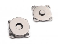 Magnetické zapínání k přišití 18 mm 1 nikl černý, 5 sada - zvětšit obrázek
