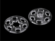 Plastové patentky / stiskací knoflíky transparentní 13 mm, 15 mm 1 15 mm transparent, 10 pár - zvětšit obrázek