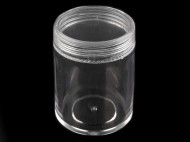 Plastová dóza 3,8x4,7 cm šroubovací transparent, 2 ks - zvětšit obrázek