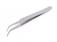 Kovová pinzeta délka 11,5 cm zahnutá nikl, 1 ks - zvětšit obrázek