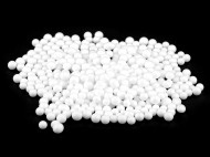 Výplň - polystyrenové kuličky 5-8 mm k výrobě dekorací bílá, 1 sáček - zvětšit obrázek