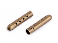 Kovová koncovka na šňůru 4 mm 2 staromosaz, 10 ks - zvětšit obrázek