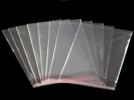 PP sáček s lepicí klopou 16x16 cm transparent, 16000 ks - zvětšit obrázek