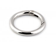 Karabina kulatá na kabelky / kroužek na klíče 34 mm 1 nikl, 1 ks - zvětšit obrázek