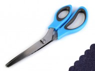 Nůžky entlovací délka 24 cm obloučky / zoubky 1 náhodná barva obloučky, 1 ks - zvětšit obrázek