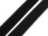 Suchý zip háček + plyš samolepicí šíře 30 mm černá, 1 m - zvětšit obrázek
