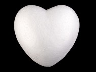 Srdce 15 cm polystyren bílá, 1 ks - zvětšit obrázek