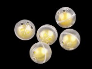 Chrastítko kulička 2,4 cm 2 (26 mm) transparent, 5 ks - zvětšit obrázek