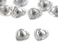 Broušené srdce k nalepení 1 crystal, 20 ks - zvětšit obrázek