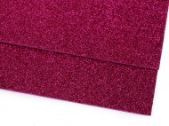Pěnová guma Moosgummi s glitry 20x30 cm 21 růžová tmavá, 2 ks - zvětšit obrázek
