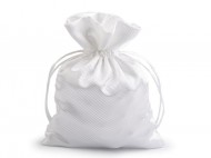Dárkový pytlík 13x18 cm saténový 1 Off White, 1 ks - zvětšit obrázek
