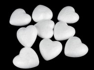 Srdce 3x3,4 cm polystyren - zvětšit obrázek