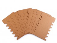 Papírová karta natural 8,6x14,4 cm s výřezy - zvětšit obrázek