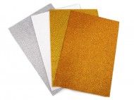 Pěnová guma Moosgummi s glitry 20x30 cm