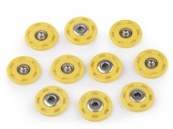 Designové patentky / druky 25 mm 3 žlutá světlá, 5 pár - zvětšit obrázek