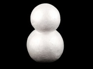 Sněhulák 9x14 cm polystyren bílá, 1 ks - zvětšit obrázek