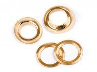 Průchodky s podložkou vnitřní 10 mm / vnější 16 mm 6 zlatá, 10 pár - zvětšit obrázek