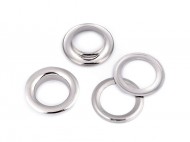 Průchodky s podložkou vnitřní 12 mm / vnější 21 mm lesklé 1 nikl, 50 pár - zvětšit obrázek