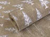 Imitace juty šíře 48 cm zimní stromeček - zvětšit obrázek