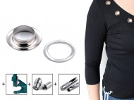Průchodky s podložkou vnitřní 12 mm / vnější 21 mm lesklé