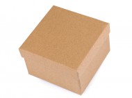 Krabička na hodinky 9x9 cm hnědá přírodní, 1 ks - zvětšit obrázek