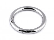 Karabina kulatá na kabelky / kroužek na klíče 32 mm 1 nikl, 1 ks - zvětšit obrázek