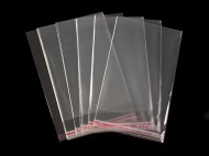 PP sáček s lepicí klopou 8x12 cm transparent, 100 ks - zvětšit obrázek