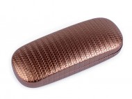 Pouzdro na brýle perleťové 6x16 cm 2 hnědá koňak, 1 ks - zvětšit obrázek