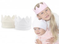 Dětská čepice fleece - korunka s lemem - zvětšit obrázek