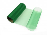 Organza / stuha střední lesk šíře 14,5 cm 76 zelená pastelová, 9 m - zvětšit obrázek