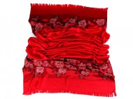 Šátek / šála typu pashmina květy růže 70x175 cm - zvětšit obrázek