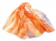 Šátek / šála 85x180 cm 2 oranžová, 1 ks - zvětšit obrázek