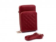 Peněženka s kapsou na mobil přes rameno crossbody 11x18 cm 8 červená, 1 ks - zvětšit obrázek