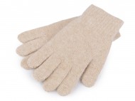 Pletené rukavice unisex 1 béžová světlá, 1 pár - zvětšit obrázek