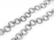 Pásek štrasový šíře 1,5 cm crystal, 1 ks - zvětšit obrázek