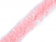 Všívací oděvní / dekorační kožešina kulatá šíře 1,5 cm 3 růžová sv., 1 m - zvětšit obrázek
