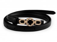 Dámský pásek šíře 13 mm, 18 mm 1 (šíře 13 mm) černá zlatá, 1 ks - zvětšit obrázek